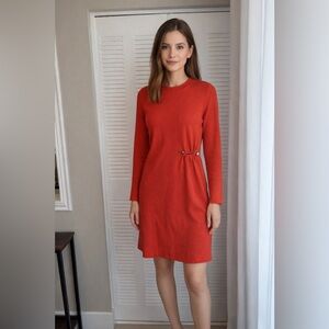 MOTF Orange Long Sleeve Dress